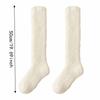 Coral Fleece Knee High Socks Thickened Coral Fleece Socks New Fuzzy Long Socks  Home Lounging