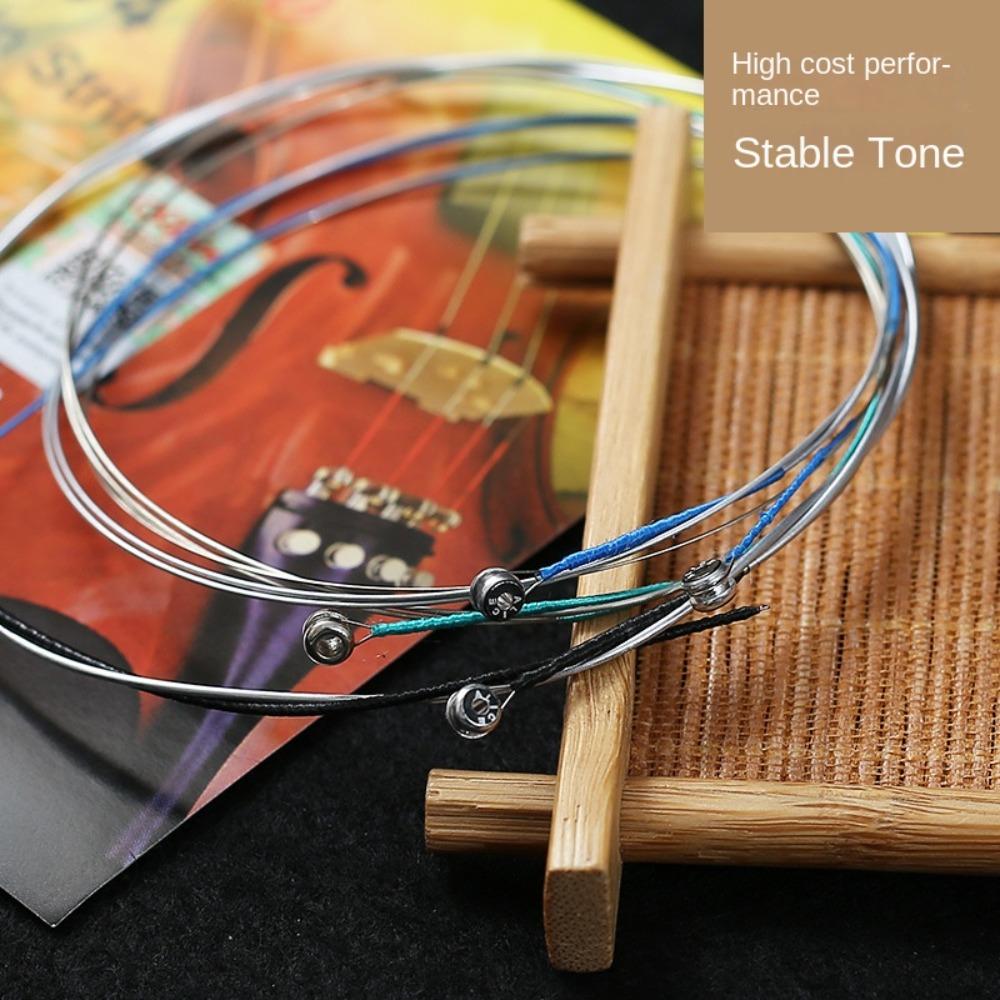 1 Set Steel-core Zinc Zinc Alloy A704 Violin Strings 4/4 3/4 1/2 1/4 1/8 Violin Strings Alice Strings  Concert