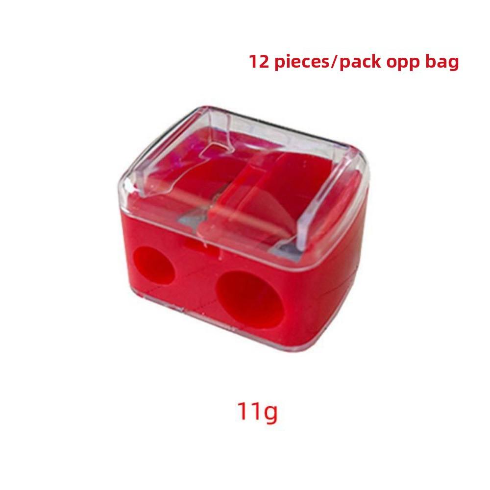 

1pc Double Hole Manual Sharpener for Makeup Pencils Precision Sharpener for Essential Makeup Tool School & Art Supplies 1pcs красный