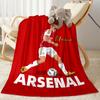 Arsenal Player Action Blanket Soft Warm Cozy Perfect for Picnics Couch Office for All Seasons Digital Print Best Holiday Gift for Friends Family