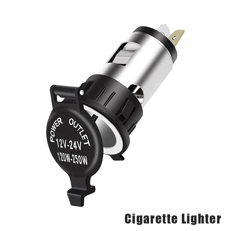 Universal 12V Car Cigarette Lighter Power Socket Adapter Plug Outlet For Motorcycles Boats Tractor Truck Brand