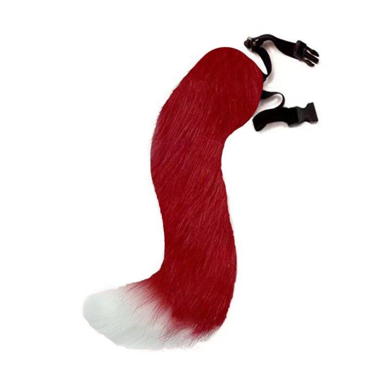 New! High Quality For Props Cat Fox Plush Tails Role Play Halloween Partyaccessories Anime Animal Tail Cosplay Costumes