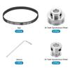 1set 2GT Aluminum Synchronous Pulleys Timing Pulley 20 And 36 Teeth For 3D Printers CNC Lathes Drilling Machines