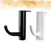 NUOLUX Headphone Hooks, Headphone Stand, Set of 2, Lightweight, Sturdy, Easy to Attach, Desk-Mountable Headset, Metal Stand, Desktop, Wall Mount