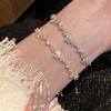 Zinc Alloy Bracelet Sparkling Zircon Flower Bracelet Handmade Bracelet Alloy For Daily Wear Fashion Accessory Party