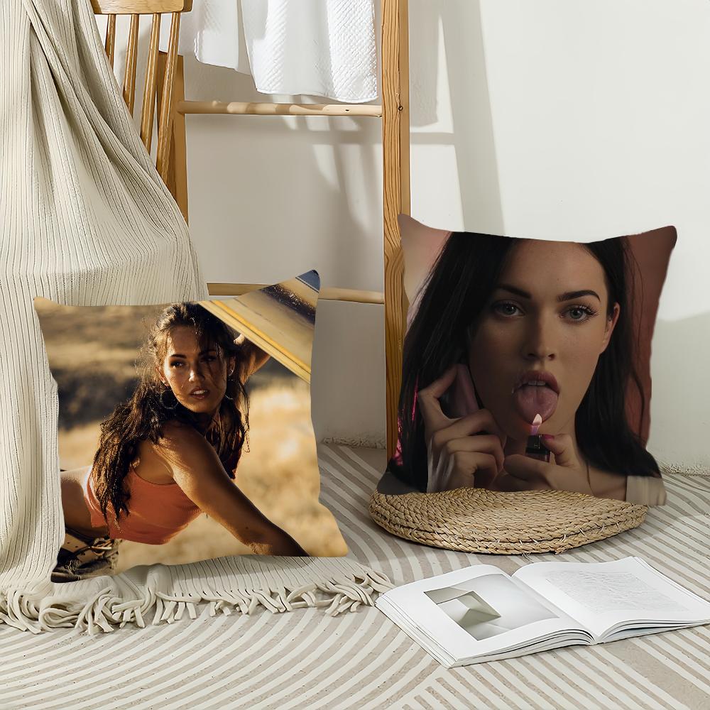 Actor Megan F-Fox Pillow Case Office Cushions Suitable For Sofa Car Bedroom Decorative Cushion Cover