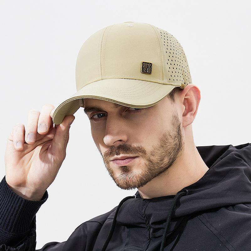 Chinese-style Hard-top Face-showing Quick-drying Hat for Men and Women Sun Protection Breathable Baseball Hat