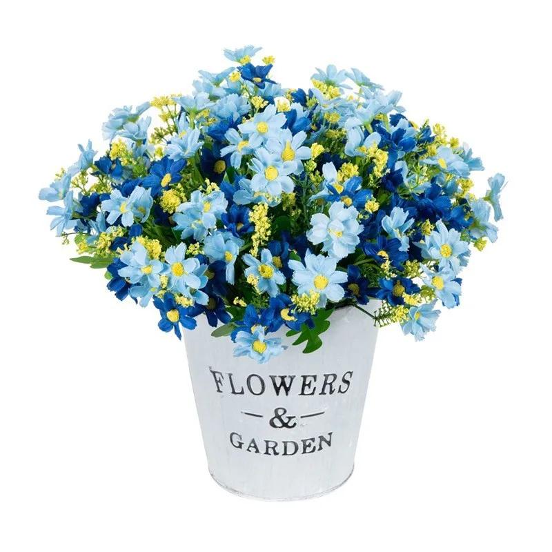 Artificial Flowers Daisies UV Resistant Colorfast Plastic Plants Home Wedding Windows Outdoor Decor  DIY Artificial Flowers