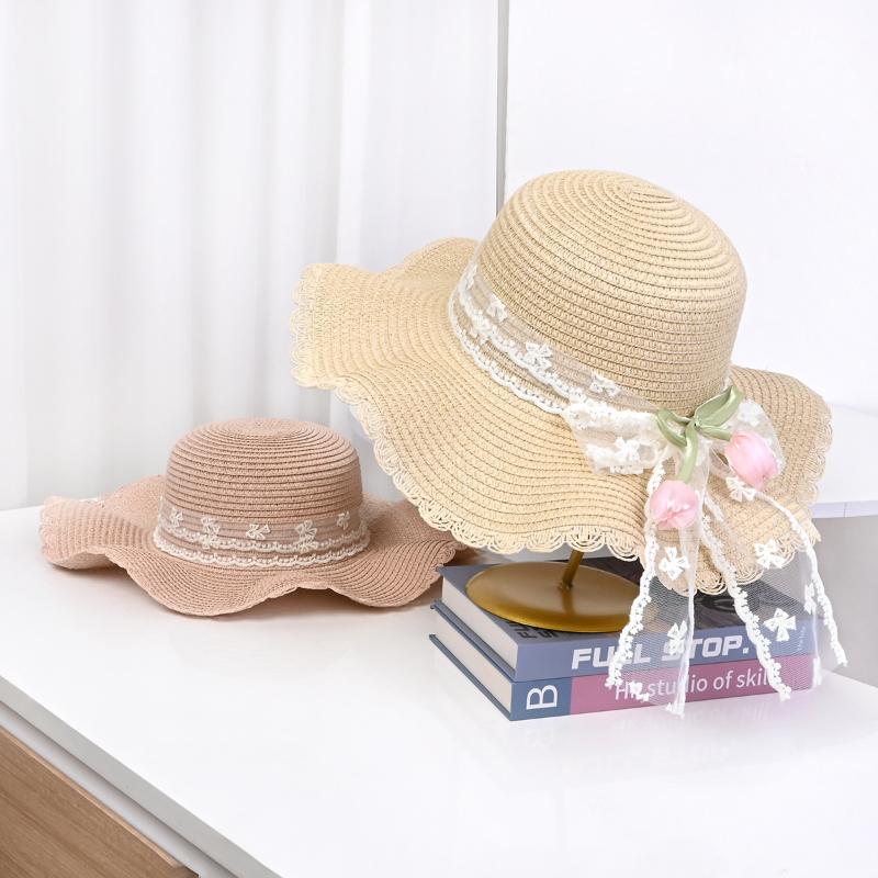 Chapéu de Palha Flor de Verão Dobrável Chapéu de Sol de Aba Larga Grande Chapéus de Palha para Praia Chapéu de Palha para Férias Chapéu de Sol para Praia com Proteção UV