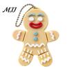 Decorative Key Ring Gingerbread Man Keychain with Movable Joints, 3D Printed Christmas Ornament Gift for Kids Backpacks Keys, Cute Festive Accessory