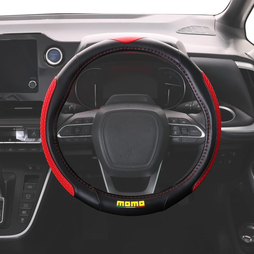 MOMO DROP Steering Wheel Size Cover, Italy, Milan, S, Red/Black