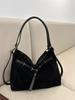 2024 Women's Large Capacity Suede Tote: Autumn/Winter Casual Shoulder & Crossbody Bag