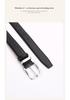Women's Genuine Cowhide Leather Belt with Square Silver Buckle - Minimalist and Versatile Fashion Accessory