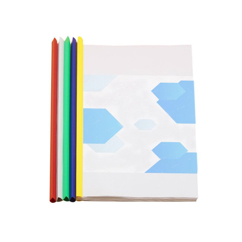 Thickened Slide Grip Report Cover A4 Bar File Folder Book Cover Transparent Folder Insert File Info Booklet Large Capacity