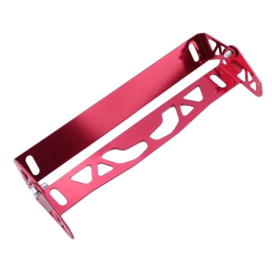 Univerzální hliníkový nastavitelný otočný držák na registrační značku plochého rámu auta