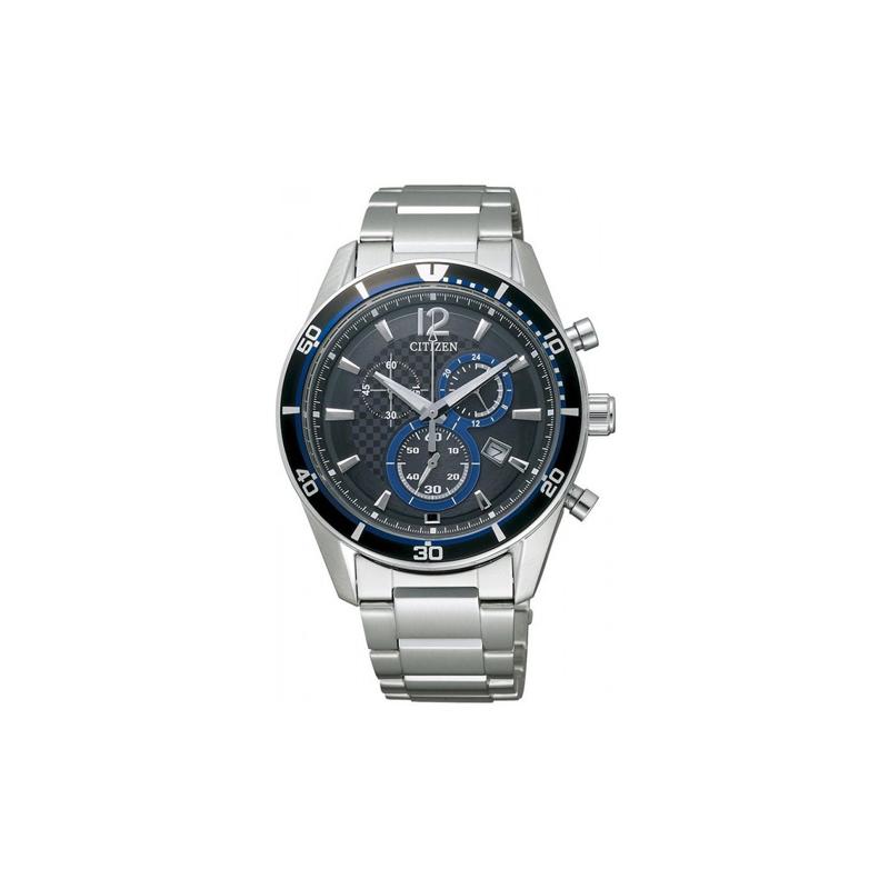 CITIZEN multi-function Quartz Steel Strap men s watch black dial VO10-6741F чёрный