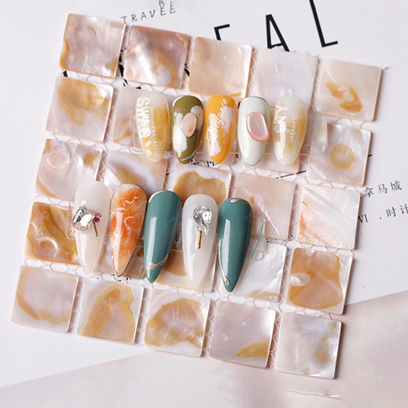 Nail Shell Photo Square Prop Items Nail Nail Jewelry Peer Shell Woven Pad Tool Shell Block
