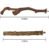 5PCS Bird Perch Stand Natural Wooden Parrot Stand Branch,3 Grape Wood Perch,2 Stand,Paw Grinding Fork Parakeet Chewing Stick Exercise Training