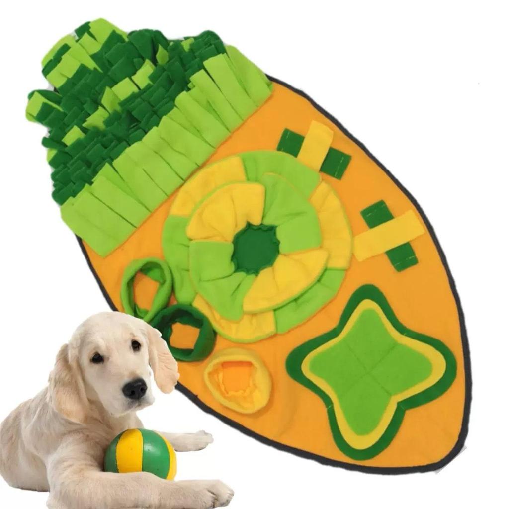 Pet Activity Pad: Energy-boosting Sniffing Mat for Dogs & Cats with Hidden Treats, Food Dispenser, and Toys