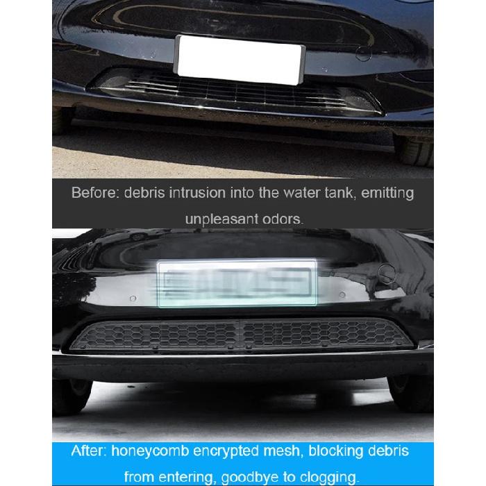 For Tesla Model 3 Highland Lower Bumper Anti Ect Net Anti Dust Proof Model Y Juniper Front Grille Mesh Cover Air Inlet Vent