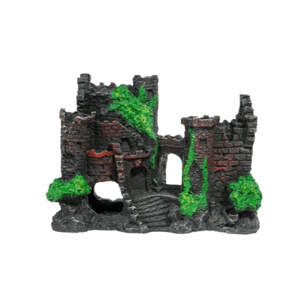 

Ancient Castle Shape Fish Tank Ornaments Artificial Aquarium Cave Building Decoration Fish Tank Castle