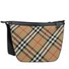 Used Burberrys Shoulder Bag Nova Check canvas/leather beige black one belt