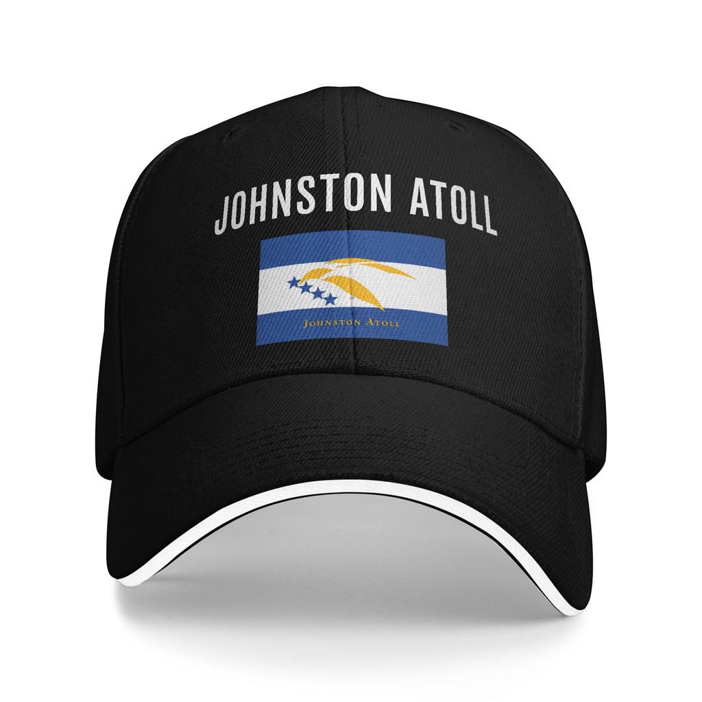 Johnston Atoll Flag Casual Baseball Cap Kpop Rock Trucker Hat Summer SunProof Unisex Men Fitted Retro Baseball Caps