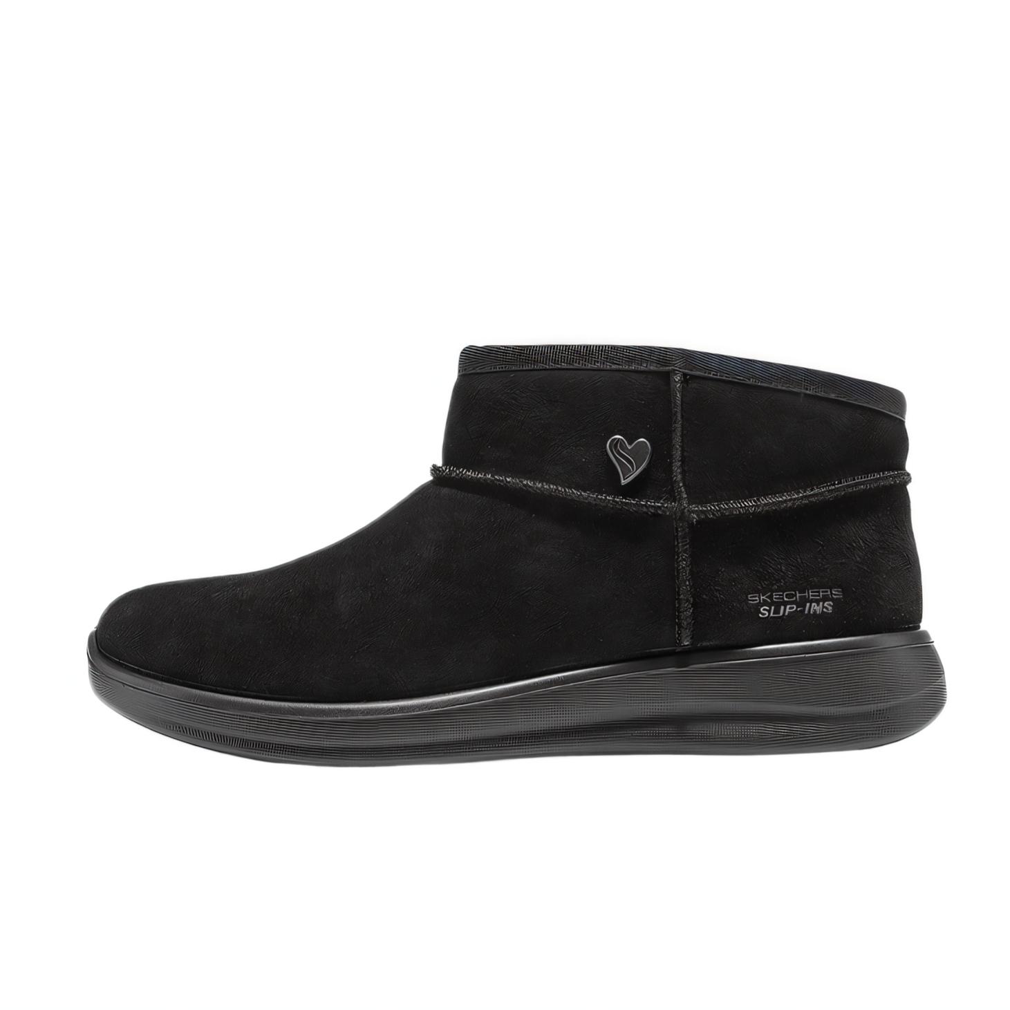 Skechers Modern Comfort Winter Heart Decor Comfortable Casual Snow Boots Women boots 168119-BBK 35