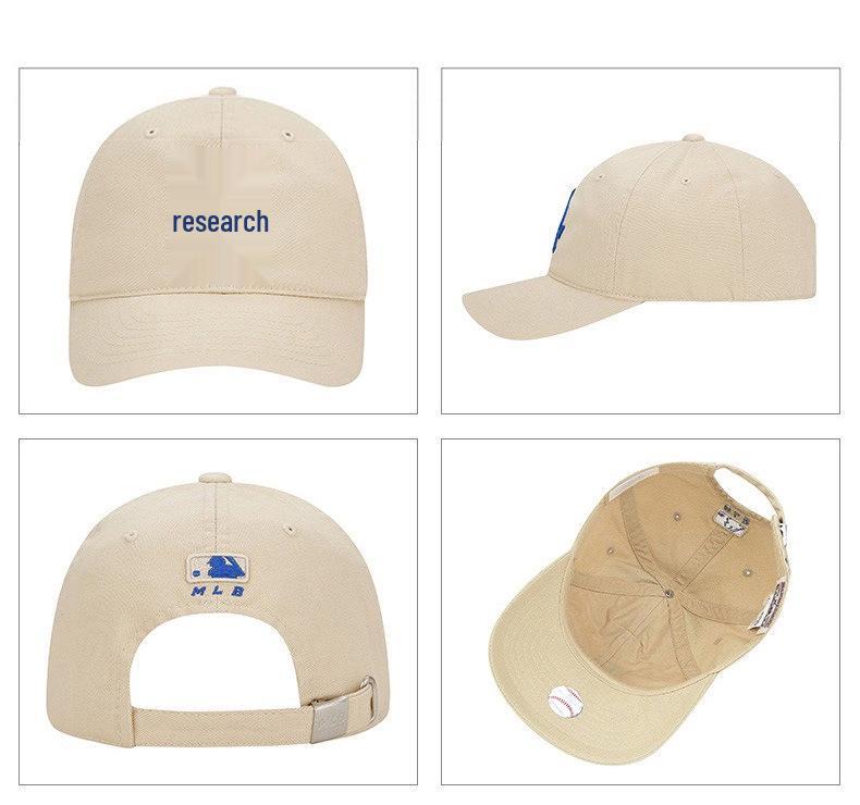 Korea MLB NY Yankees Verstellbare Baseballkappe, Unisex Softtop mit großem Logo und LA Duckbill-Design.