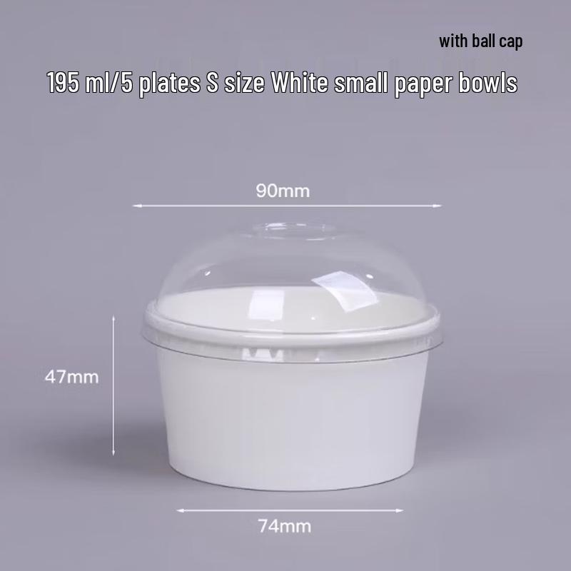 

5oz Disposable Tasting Paper Bowls with Lids, 450 Count