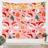 Merry Christmas Tapestry Wall Hanging Cookies Candy Tapestry for Kids Boys Girls Gingerbread Man Wall Tapestry Christmas Gifts