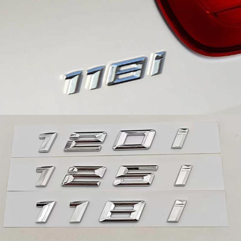 3D ABS Car Styling Logo 118i 120i 125i Badge Rear Trunk Emblem Sticker Decals For BMW 118i 120i 125i Auto Tail Accessories zw6