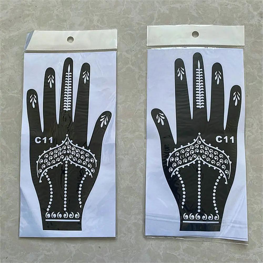 2025 Neues Professionelles Henna Schablone Temporäres Handtattoo Körperkunst Aufkleber Vorlage Hochzeit Werkzeug Blume Tattoo Schablone