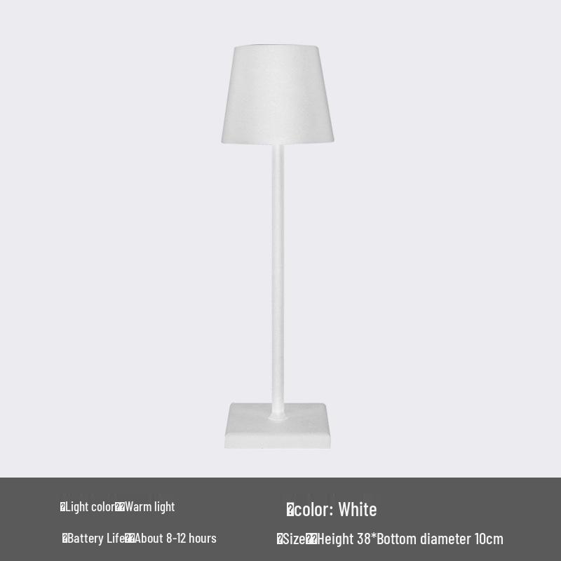 Rechargeable Touch-Control Table Lamp for Restaurants, Cafés, and Outdoor Use