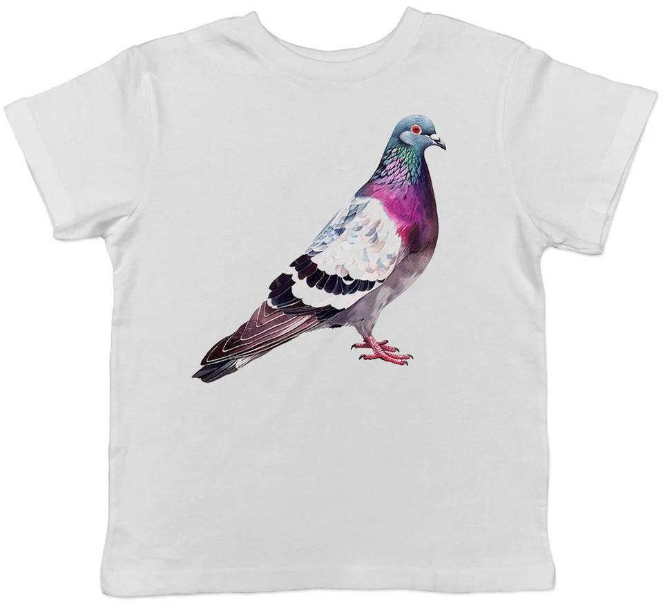 

Детская футболка Городской голубь Птица в полете Наблюдение за птицами Детский Подарок для мальчиков и девочек 100