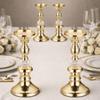 European Style Gold Metal Pillar Candlestick Non-slip Bottom Vintage Candle Stand Different Sizes Aromatherapy Candle Base
