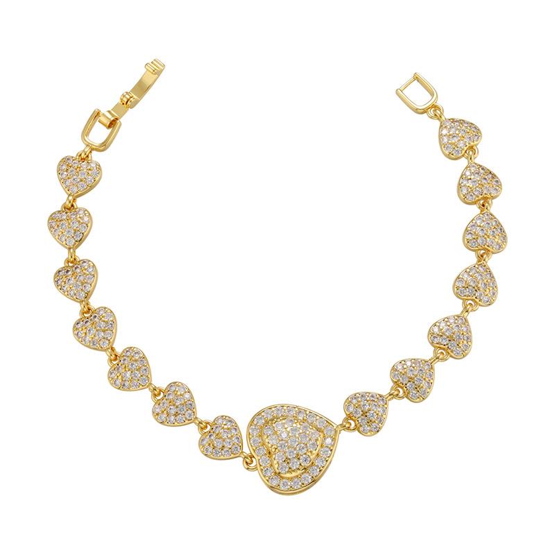 Mikro-Inlay Zirkon Armband, Wind Voll Diamant Armband, Schmetterling Liebe Weizenähre Geometrisches Muster Armband Vl167