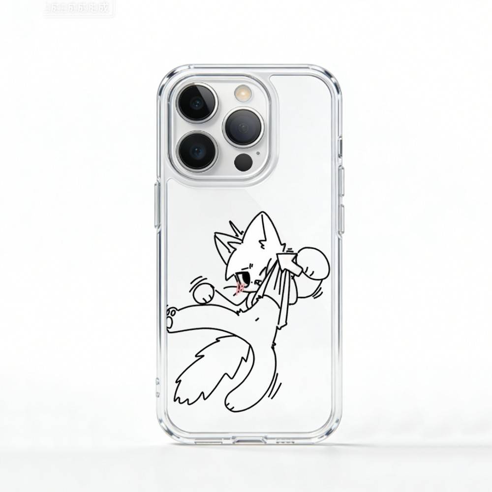 B-Boykisser F-Furry C-Cute   Phone Case For iPhone 17 16 15 14 13 12 11 Mini Pro Max Plus Transparent Cover