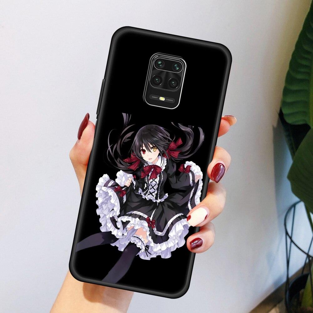Husă de telefon pentru Xiaomi Redmi Note 8 11 10 Pro 10S 9S 9 9T 8T 9C 9A 8A 7 K40 Gaming, Tokisaki Kurumi, moale