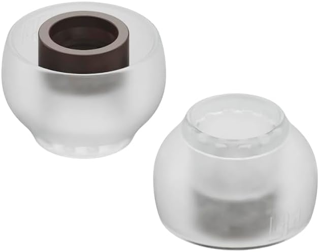 TRI Clarion Earbuds, Silicone Earbud Pads, Soft, Washable, Non-Slip, Improved Resolution, Wider Sound Field, Pack of 6 (3 Pairs, Large)