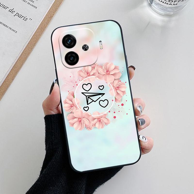 

Роскошные Чехлы Для Телефона Для VIVO iQOO Z9 Turbo 5G Черный Силиконовый Чехол Для IQOOZ9Turbo iQOOZ9 Z9 Turbo Plus Z9X Мягкий Чехол-Ракушка iQOO Z9X 5G