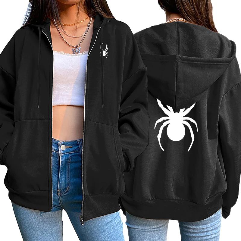 Trend Women's Zipper Coat High Quality Female Autumn Winter Comfortable Warm Jackets High Quality Urban Fashion Hoodies