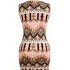 A New Summer Fashion Round-neck Sleeveless Printed Pencil Dress
