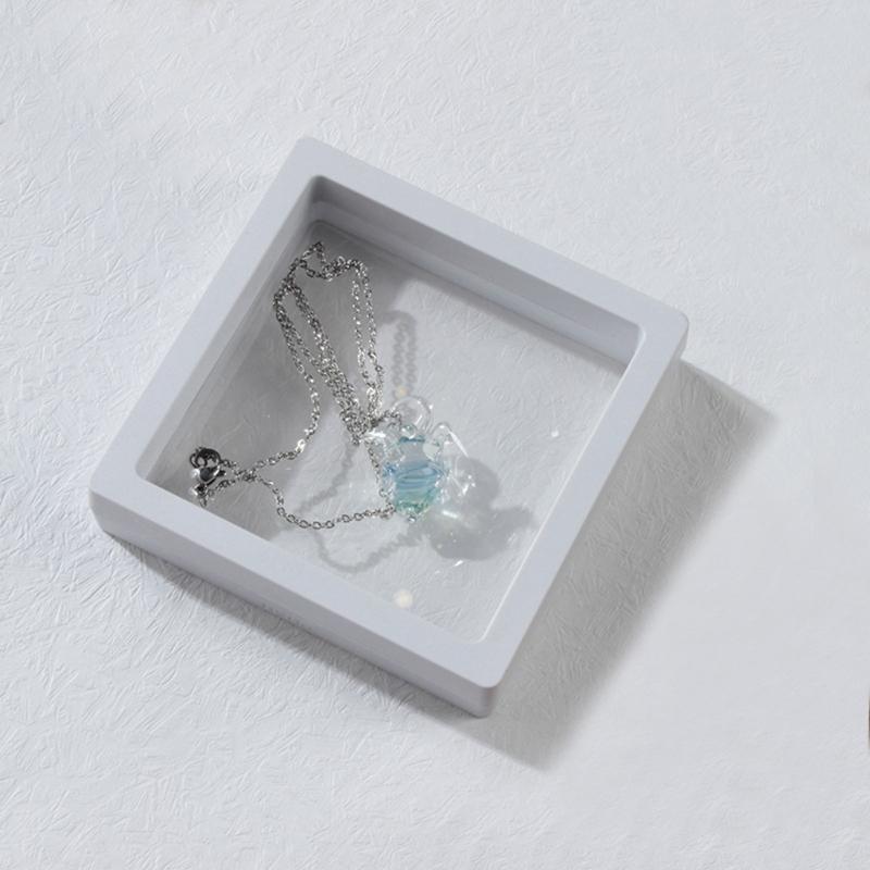 Hantverksmässigt Tillverkat Glas Hjärta Smycke Halsband Silverkedja Halsband Handgjord Unik Alla Hjärtans Dag Gåva Till Henne