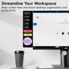 Magnetic Monitor Memo Board, Acrylic Message Reminder Board for Moniter Side, Office Desk Accessories for Women Men, Computer Sticky Note Holder Home