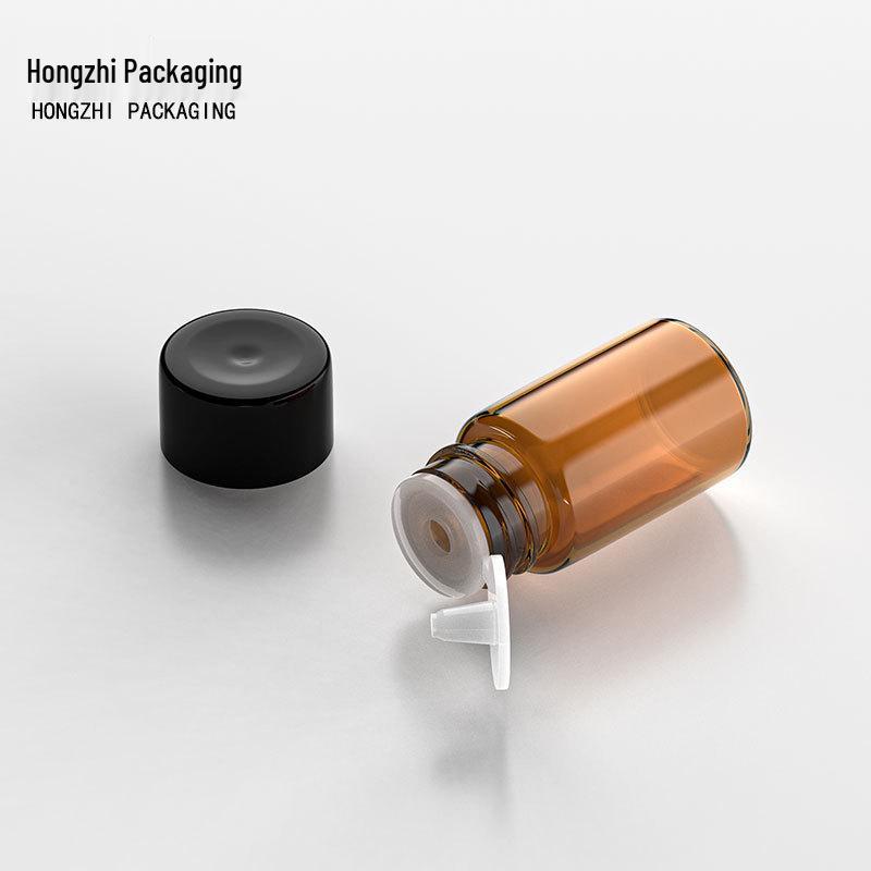 Amber Sample Bottles with Screw Caps, 1mL To 5mL - Essential Oil Decanting and Trial Size Glass Containers
