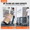 Aluminum Hand Truck, 2 in 1, 800 lbs Load Capacity, Heavy Duty Industrial Convertible Folding Hand Truck and Dolly, Utility Cart Converts from Hand