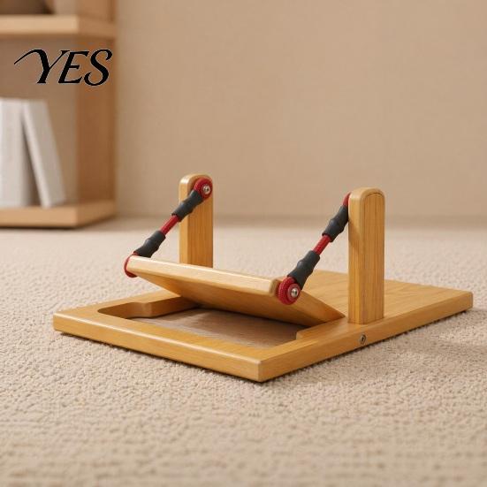 Foot Ankle Stretcher Wooden Calf Slant Board, Achilles Tendonitis Plantar Fasciitis Pain Relief Physical Therapy Equipment Incline Arch Trainer