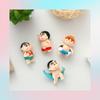 Cute Mini Bathing Suit Little Beginner's Handmade Cartoon Figure Crayon Shin-chan Creative Gift Diy Keychain Pendant