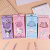 12 Pack Kawaii Sanrio Hello Kitty Colored Pencil Cinnamoroll Kuromi My Melody Doodle Pen Children'S Draw Toy Stationery Supplies